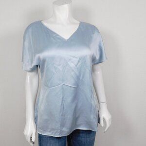 Ravella 100% Pure Silk Short Sleeve Blouse Size S/4 (3225)